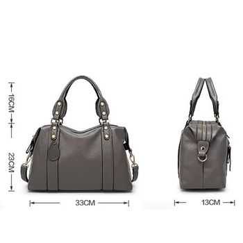 Hot salg Luksus PU Læder taske-stjernet stil, brand design læder kvinder tasker alle-match Shoulder Taske Mode Messenger Tasker WLHB1490