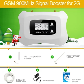 Hot salg! mini gsm900mhz mobil signal booster,GSM 2g trådløse signal forstærker forstærker kit,dækning 200 m2 til brug i hjemmet