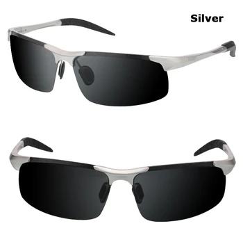 Hot Salg mænd aluminium-magnesium bilister night vision goggles anti-blænding polariserende solbriller, Polariserede Briller Kørsel