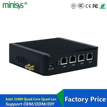 Hot salg N10 Plus home server mini-pc j1900 quad core CPU 4 intel lan firewall, vpn router understøtter linux pfsense OS og for 3G/4G