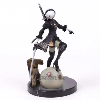 Hot Salg NieR Automater 2B YoRHa No. 2 Type B PVC Figur Collectible Model Toy 14cm