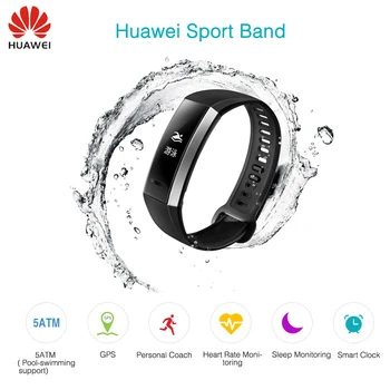 Hot Salg Nye Originale Huawei Sport Band 2 pro B29 B19 med GPS til Svømning Armbånd med pulsmåling Push-meddelelse