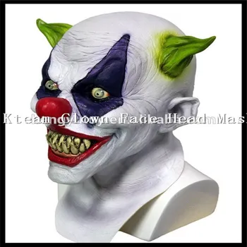 Hot Salg Sjove Skræmmende Latex Halloween Fest Cosplay Klovn ansigtsmaske Joker Jester Ansigt Maske Kostume Legetøj Gratis størrelse på lager