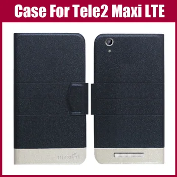 Hot salg! Tele2 Maxi LTE Tilfælde 5 Farver Mode Luksuriøse Ultra-tynd Læder Telefon Beskyttende Dække For Tele2 Maxi LTE-Sag