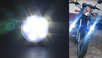 HOT SALG Universal 12v 80v Motorcykel Led-lys Forlygter Arbejder Lys hvid 18W Motorcykel Lampe #iCarmo