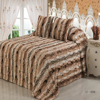 Hot salg Varm Behagelig tyk sengetæpper quilt i strøelse sæt satin sengetøj sengetæpper dynebetræk King size CLORIS 12