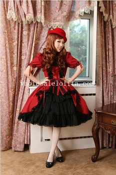 Hot Salg Vintage Bomuld Gothic Lolita Dress New Style Lolita Kanal Bolden Kjole 6XL Til Salg Tea Party Dress