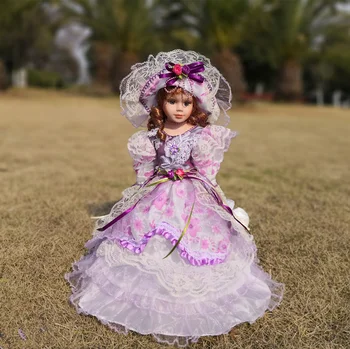 Hot Sell 41CM Europæisk Stil Victoria Stil Rusland Keramiske Klassiske Dukke Ædle Porcelæn Dukke Høj Kvalitet Toy Gave Til Pige 14