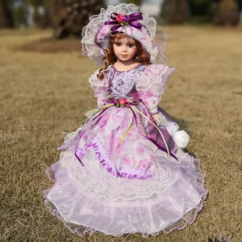 Hot Sell 41CM Europæisk Stil Victoria Stil Rusland Keramiske Klassiske Dukke Ædle Porcelæn Dukke Høj Kvalitet Toy Gave Til Pige 14