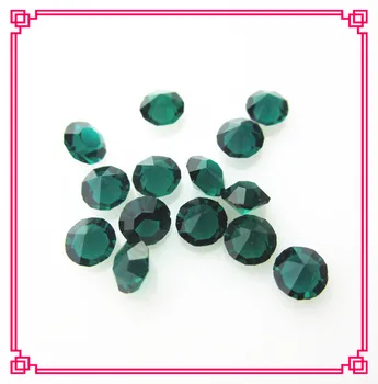 Hot sælger 100pcs/masse, 5 mm, mørk grøn, Kan krystal birthstone flydende charms til glas flydende hukommelse medaljon smykker