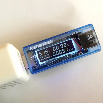 Hot Verdensplan USB-Volt Current Spænding Læge Oplader Kapacitet Tester Meter Power Bank