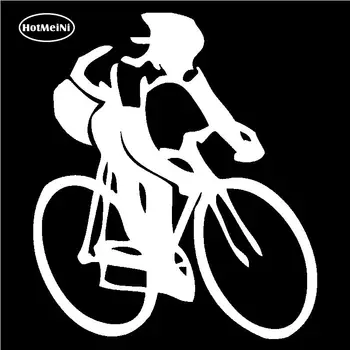 HotMeiNi Bil Mærkat Cykling Mærkat Road Cykel, Svømme, Køre Ironman Triathlon Bil, Vindue Eller Bumper Sort/Splint 13*13cm