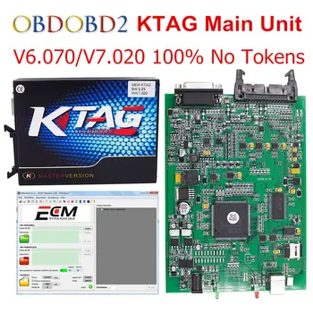 Hovedenheden KTAG V2.13 K TAG FW V6.070 V7.020 ECU Programmering Af K-TAG 7.020 Master Version, Ingen Tokens Begrænset Gratis Skibet