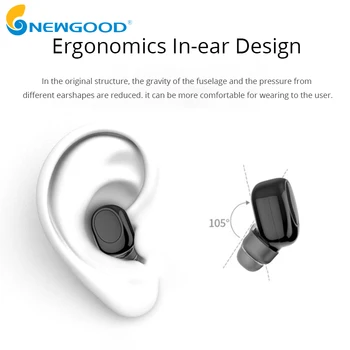 Hovedtelefonerne i øret ørestykke Mini Bluetooth-Hovedtelefoner Trådløse Headset Bluetooth V4.1 Støjreducerende Til Iphone,Xiaomi,Samsung