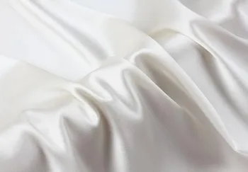 Howmay silke satin stof 12m/m 90 cm 140 cm ren charmeuse naturlige hvidt til syning DIY håndlavet tørklæde sjal eller kjole
