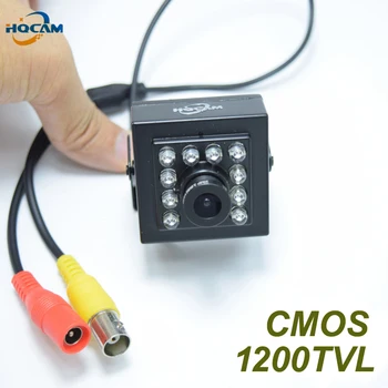 HQCAM Night vision 1200 TVL CCTV sikkerhed Kamera CMOS Farve Mini kamera 10stk 940nm led-3,6 mm Linse Mini cctv kamera