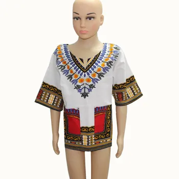 Hr. Hunkle 2017 Children ' s Nye Design Traditionel Afrikansk Tøj Print Dashiki Kjole Størrelse XXS-XL
