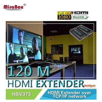 HSV373 HDMI extender TX over TCP/IP-UTP/STP CAT5e/6 Rj45 LAN-HDMI splitter understøttelse af 1080p HDMI extender arbejde som hdmi splitter