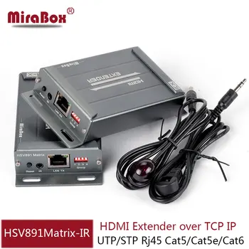 HSV891Matrix TCP IP-HDMI-IR Extender N x N 100m/120m/150m over Cat5/5e/Cat6 UTP Rj45 STP HDMI Sender og Modtager Over IP