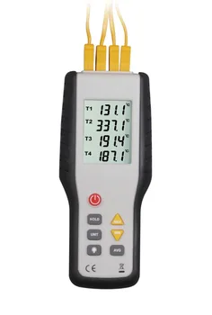 HT-9815 Digital type K Termoelement Termometer 4 kanal termoelement probe sensor industrielle temperatur test -200C--1372C