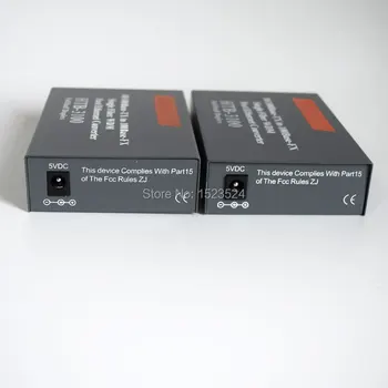 Htb-3100ab Optisk Fiber Media Converter Fiber Transceiver Enkelt Fiber Converter 25 km SC 10/100M Singlemode Enkelt Fiber