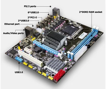 HUANAN X58 bundkort CPU RAM kombinationer med køligere USB3.0 X58 LGA1366 bundkort CPU Xeon X5560 RAM 8G(2*4G) DDR3 REG ECC