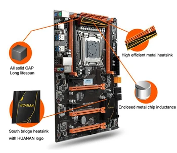 HUANAN X79 deluxe-gaming bundkort CPU kombinationer med CPU køler X79 LGA2011 bundkort processor Xeon E5 2660 V2 alle testet