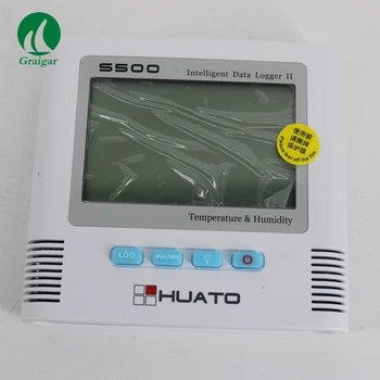 Huato S500-TH luftfugtighed temperatur datalogger med udskrivning real time funktion