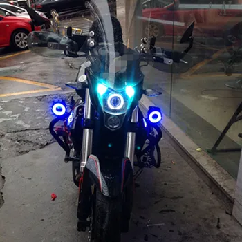 Huiermeimi 2STK 125W 12V Motorcykel Forlygte Motorcykel 3000LM moto spotlight U7 LED Kørsel Tåge Stedet Hoved Lys Dekorativ Lampe