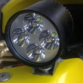 Huiermeimi 2stk motorcykel forlygte 4*U2 60W 6000lmw LED super lyse motorcykel projektører moto ekstra hoved lampe lys DRL