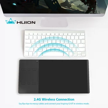 Huion INSPIROY G10T Nye Digitale Tablet Trådløse Grafisk Tegning Tablet Pen og Finger Touch Tablet Med en Tegning Handske Gave