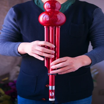 Hulusi Fløjte Forbedret Bas D-Tasten Hulusi Fløjte Til-tone Folk Kinesiske musikinstrumenter Professionnelle Kinesiske Flauta Hulusi Bas D