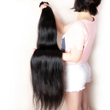 Human Hair Extension Bundter Virgin Brazilian Hår Væve Tommer glat Hår Bundter Ali Dronning Længere Længde 30