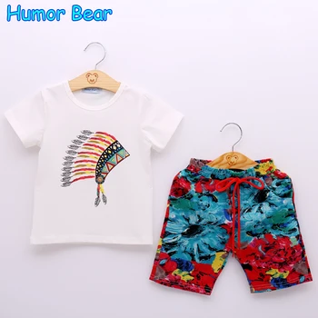 Humor Bære Drenge Tøj Sæt Baby Boy Tøj, Nye Sommer Kids Tøj Sæt Stribe Shirt + Bukser 2stk Passer til Drenge