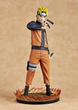 Huong Anime Figur 25 CM Naruto Uzumaki Naruto Shippuden 1/6 Skala Ansigt Ændre PVC-Action Figur Collectible Model Legetøj Dukke