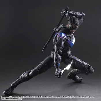 Huong Filmens Figur 25 CM Batman Arkham Ridder IKKE.6 NIGHTWING PVC-Action Figur Collectible Model Toy