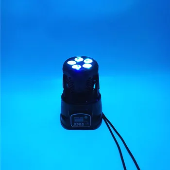 Hurtig levering LED Moving Head Mini Vask 5x18W RGBWA+UV-God til Disco Fest med DJ Beam LED scenelys