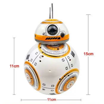 Hurtig levering Star Wars BB-8 2,4 G Fjernbetjening Robot Opdateret Version BB8 Smart Robot Lyder RC Bolden Gaver Legetøj Til Drengen Børn