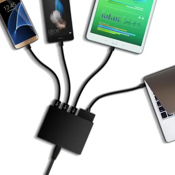 Hurtig Opladning 3.0 5-Port-USB-Rejse-Hurtig Oplader Universal Oplader Power Adapter Til Bærbar computer, iPhone, Tablet