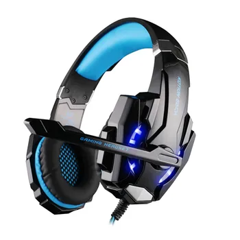 HVER G9000 Over-Ear 3,5 mm Gaming Headset Hovedbøjle Spil Hovedtelefoner og Øretelefoner Med Mikrofon LED-Lys Til Bærbare PC / PS4