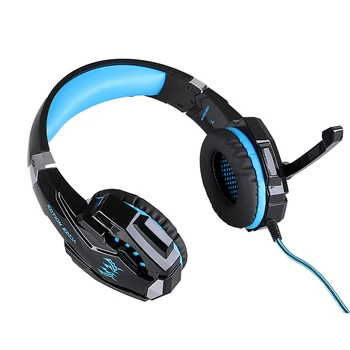 HVER G9000 Over-Ear 3,5 mm Gaming Headset Hovedbøjle Spil Hovedtelefoner og Øretelefoner Med Mikrofon LED-Lys Til Bærbare PC / PS4