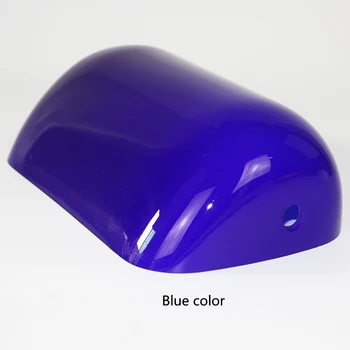 Hvid / grøn / blå / orange farve glas lampeskærm bankfolk lampeskærm dække Belysning tilbehør standard størrelse 227mm