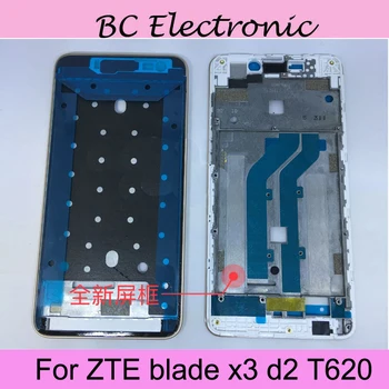 Hvid LCD-Frontplade Ramme Foran Midten Ramme Boliger Batteriet Dør bagcoveret Boliger Tilfældet For ZTE blade x3 d2 T620