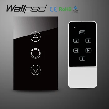 Hvid OS AU 118 120 Standard Hærdet Glas Touch væglampe skifte Fjernbetjeningen Lysdæmper,med controller,Gratis fragt