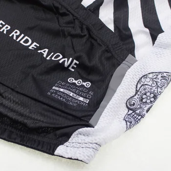 Hvide kranium sublimation udskrivning trøje slid/bedste 2017 pro polyester cykling tøj/sommer mænd hurtig tør cykel bære