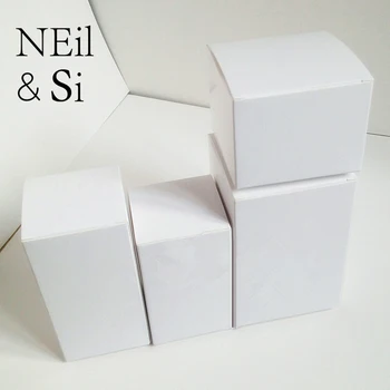 Hvidt Papir Box til Bryllup Fordel Slik Gave, Håndlavet Sæbe, Lys Pakke Kasser Gratis Fragt