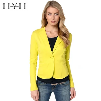 HYH Haoyihui Falde Blazer Kvinder Suit blazer Sammenklappelig Mærke Jakke, Varm, Stilfuld, Komfortable Solid Farve Kvinde Tøj OL Frakker