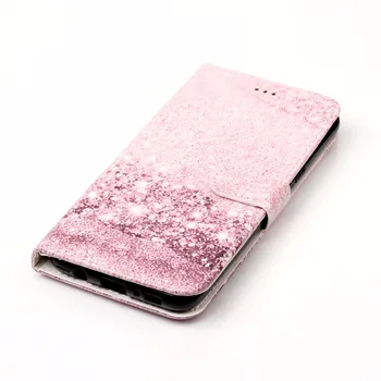 HYYGEDeal Telefonen tilfælde Marmor Blomst Glitter Piger Tegnebog ID-Kort Holder Stand Læder Cover til Samsung Galaxy S8 Galaxy S8 Plus