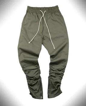 HZIJUE khaki/Sort/Grøn koreanske hip hop mode bukser med lynlås fabrik forbindelse herre urban tøj joggere mænd