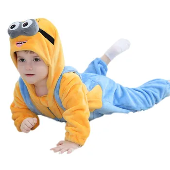 Håndlangere Baby Pige Tøj Dyr Baby Rompers Kostume til Nyfødte Tøj, pyjamas Vinter Fleece Tøj Drenge Varm Flyverdragt Buksedragt